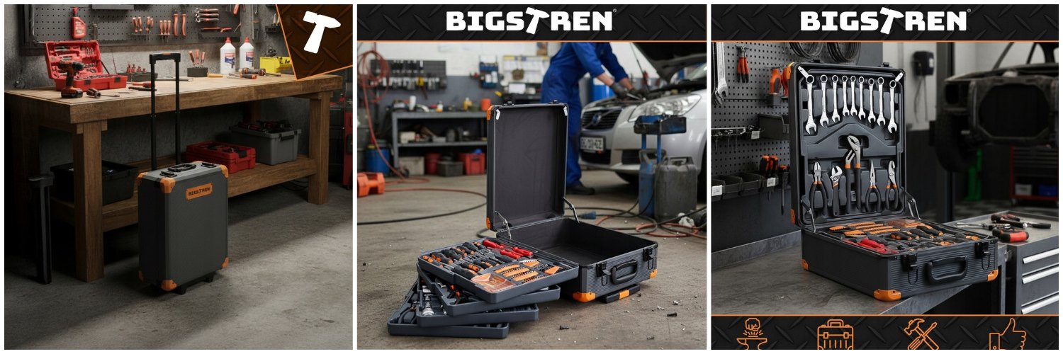 įrankių rinkinys lagamine